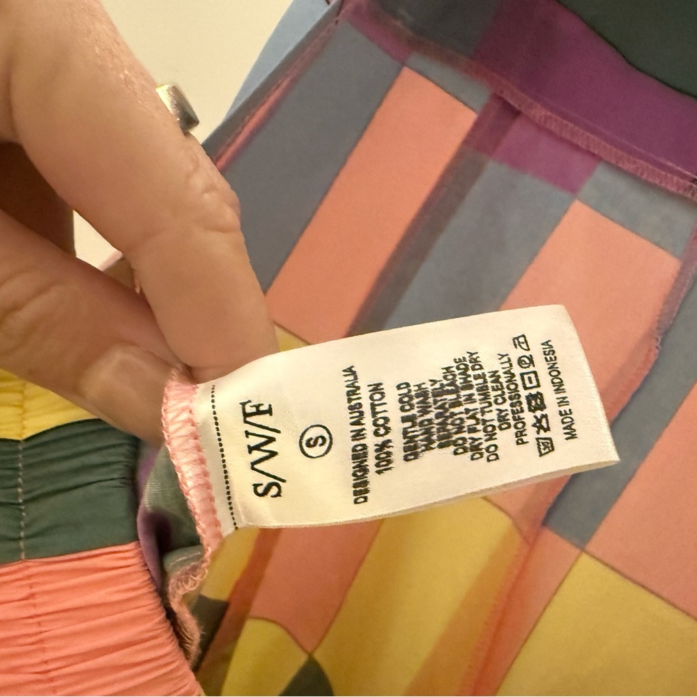S/W/F Colorful Patchwork Maxi Dress - Picture 9 of 9